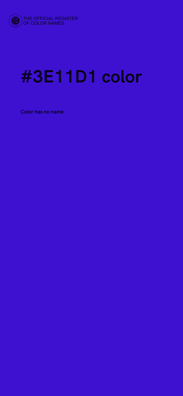 #3E11D1 color image