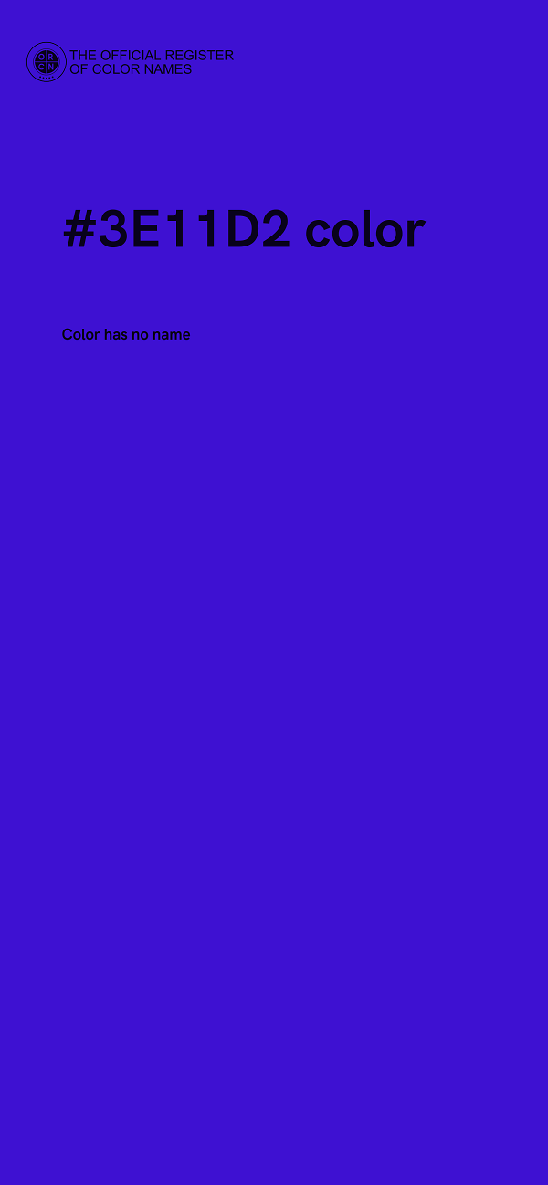 #3E11D2 color image