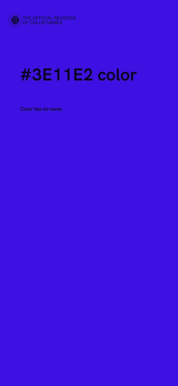 #3E11E2 color image