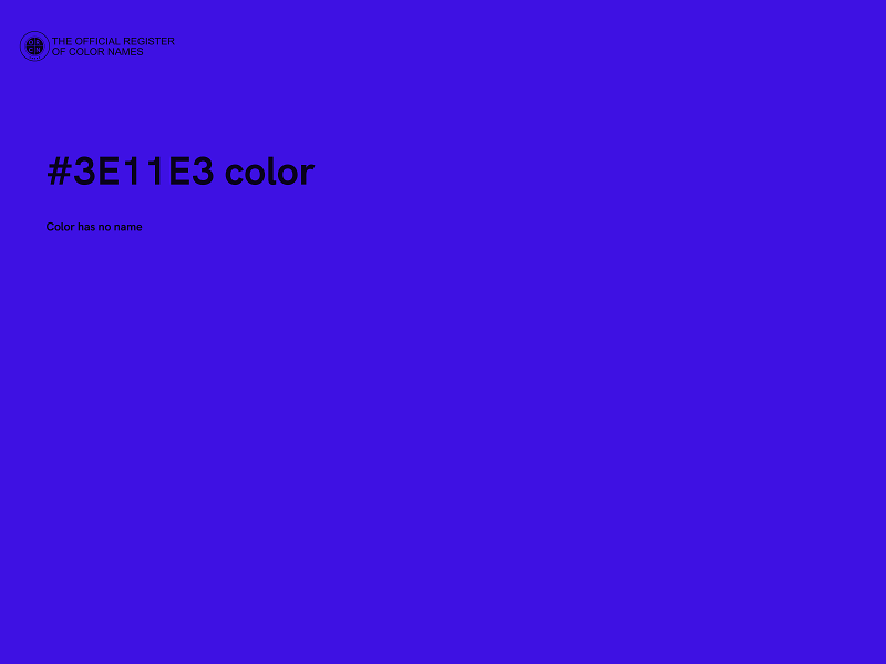 #3E11E3 color image