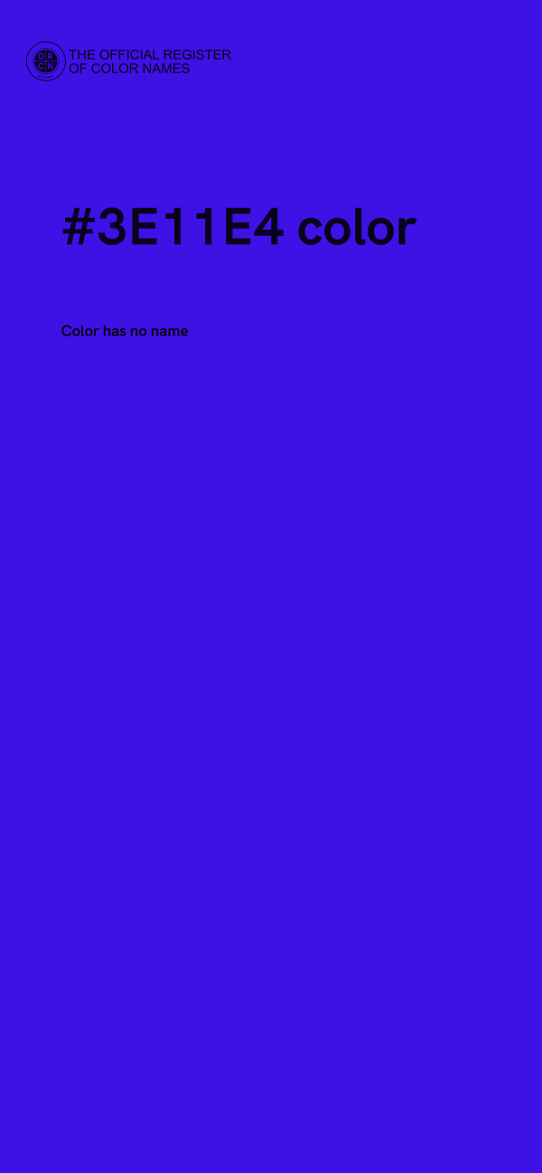 #3E11E4 color image