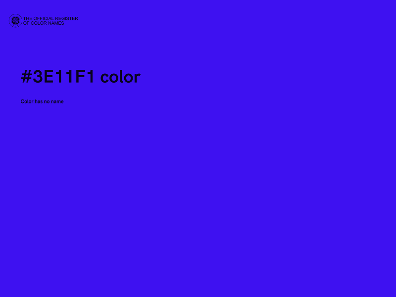 #3E11F1 color image