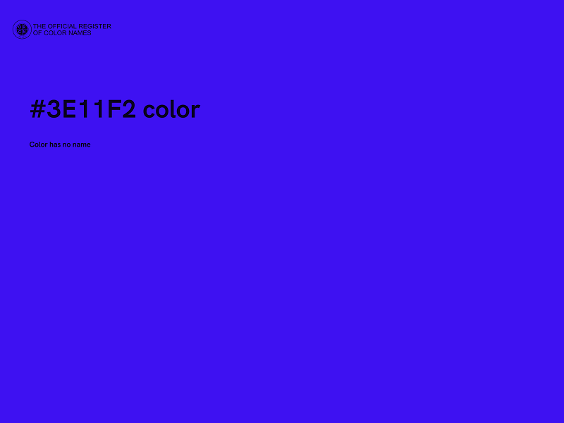 #3E11F2 color image