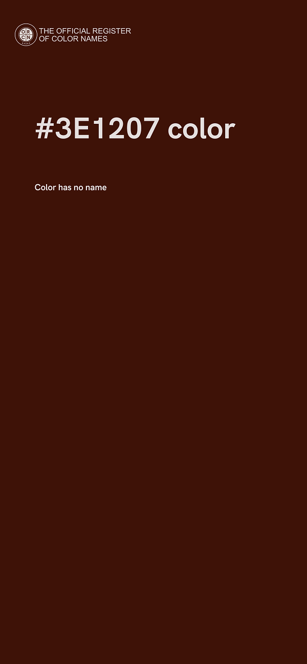 #3E1207 color image