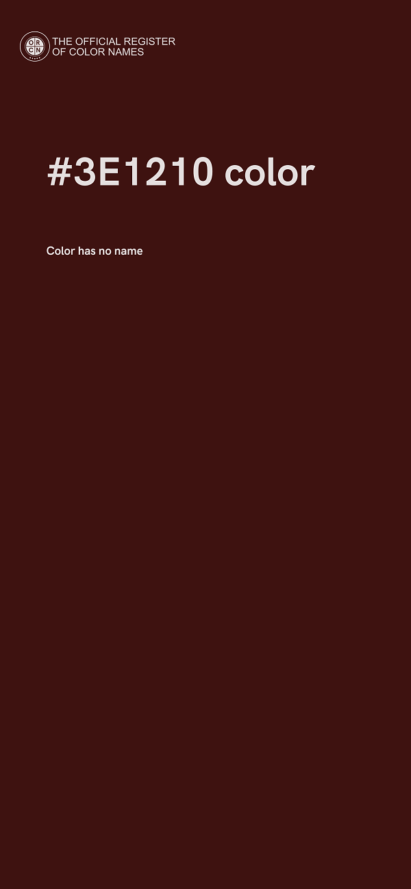 #3E1210 color image