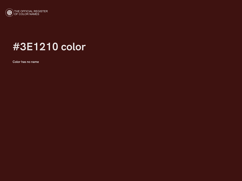 #3E1210 color image