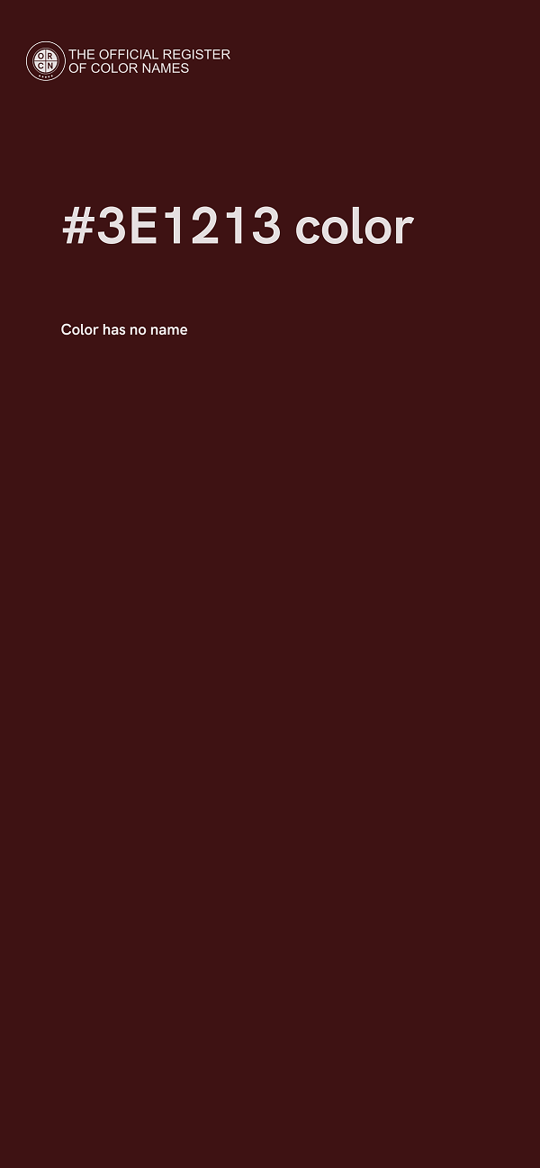 #3E1213 color image