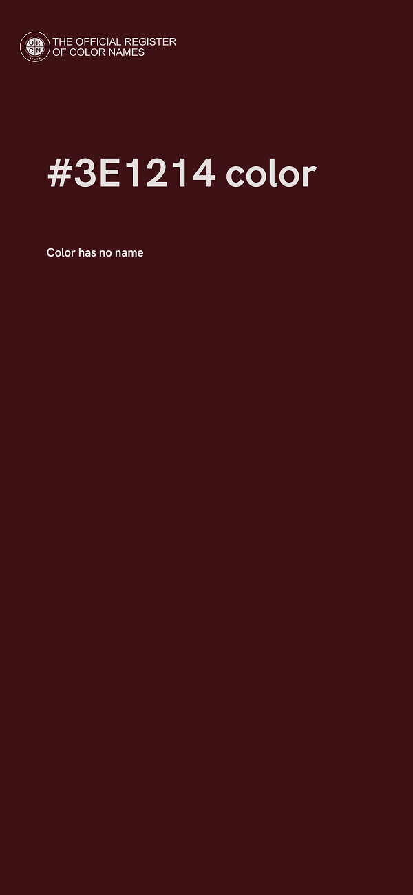 #3E1214 color image