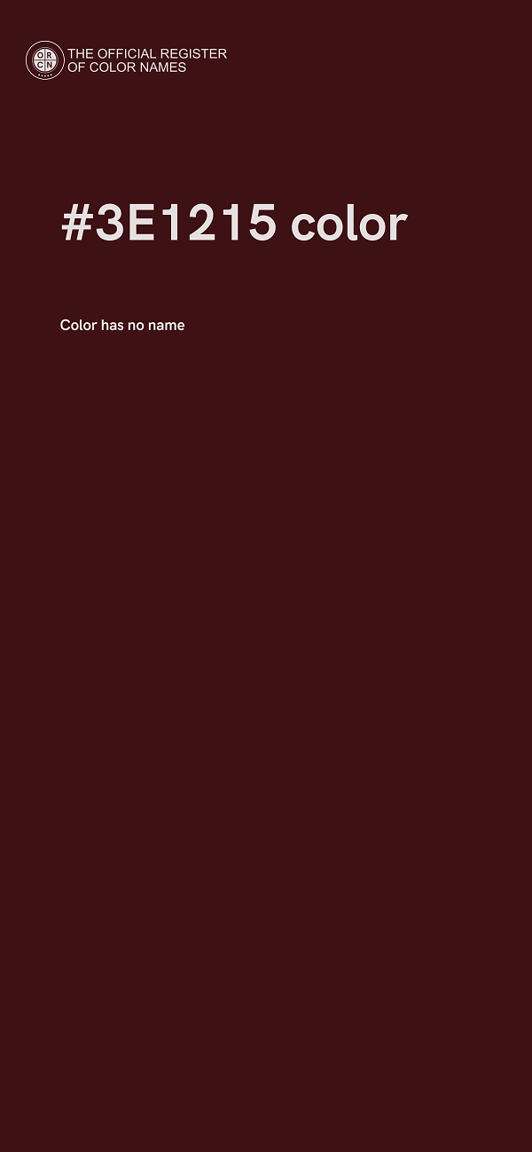 #3E1215 color image