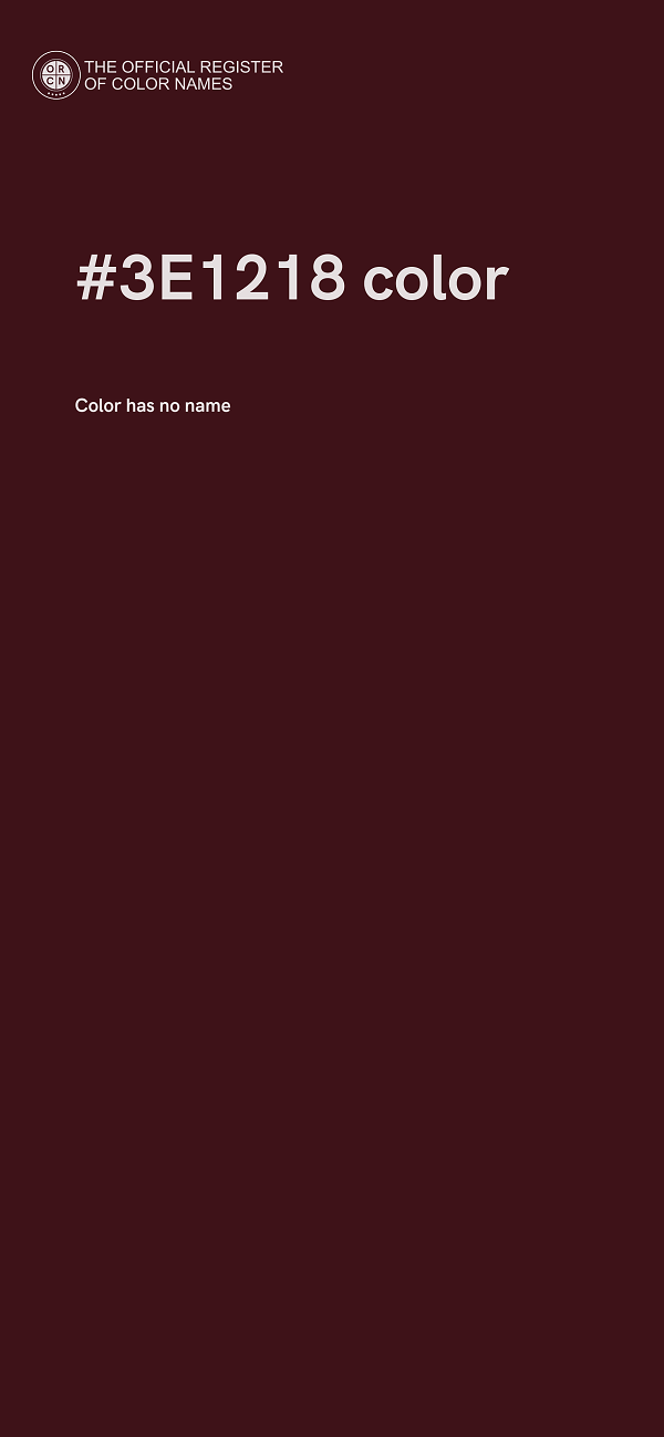 #3E1218 color image