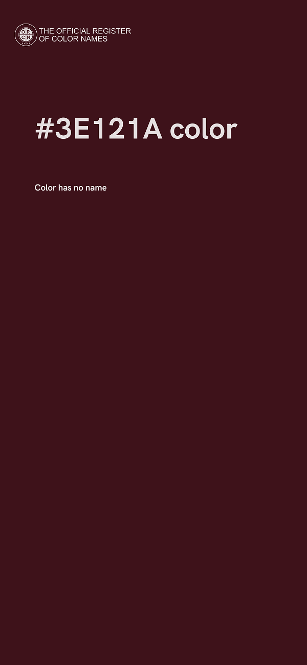 #3E121A color image