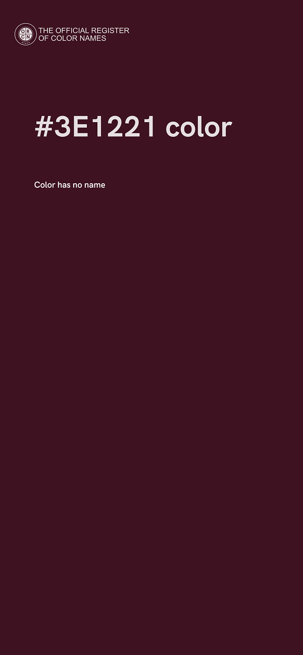 #3E1221 color image