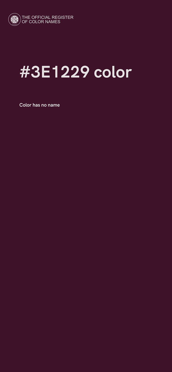 #3E1229 color image