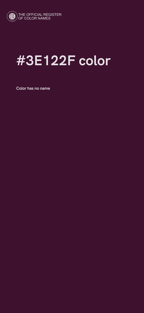 #3E122F color image
