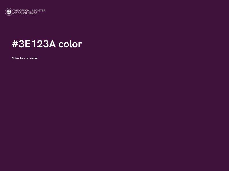 #3E123A color image