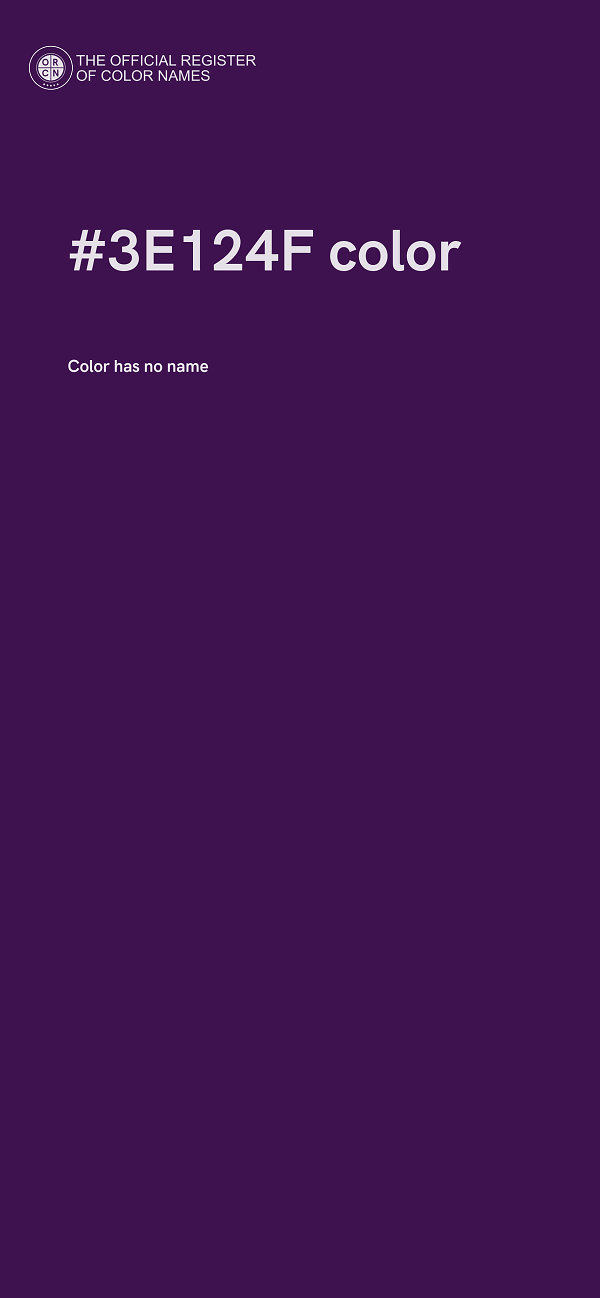 #3E124F color image