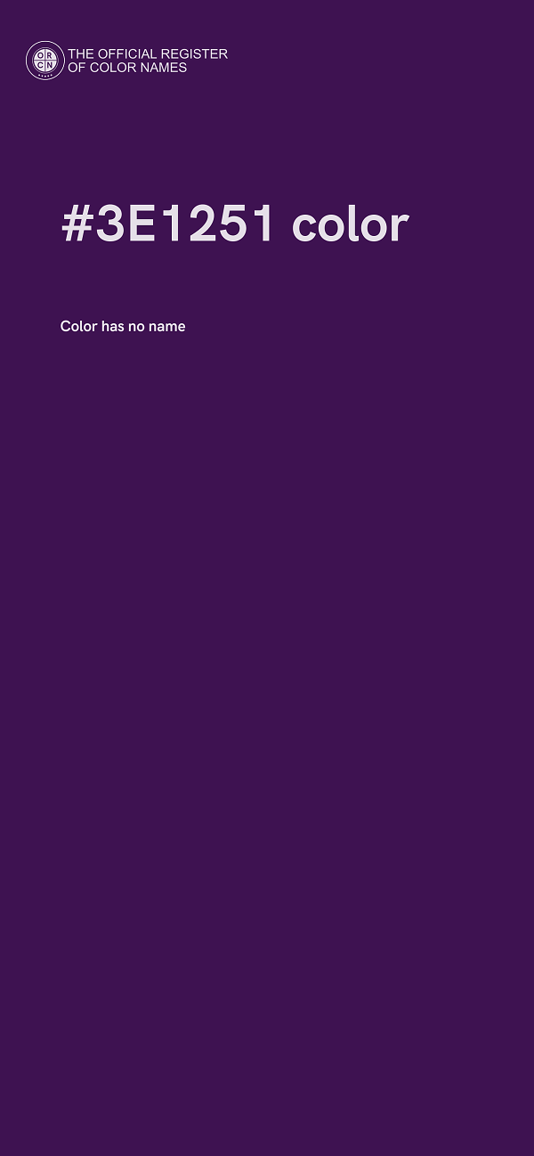 #3E1251 color image