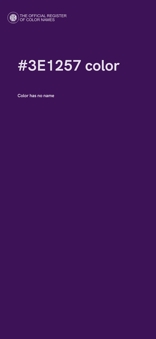 #3E1257 color image