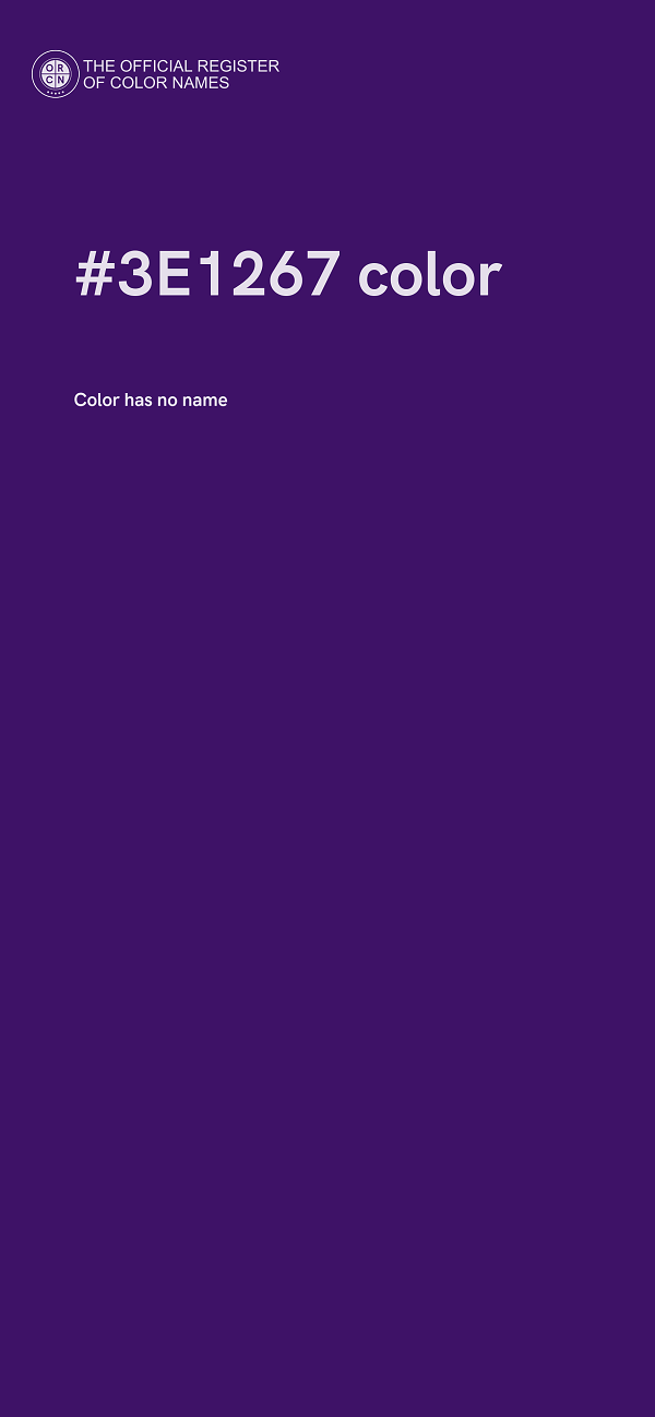 #3E1267 color image