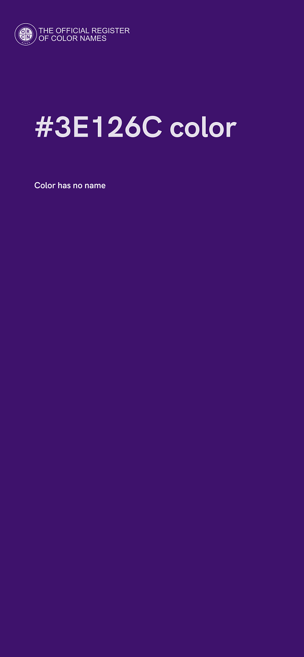 #3E126C color image