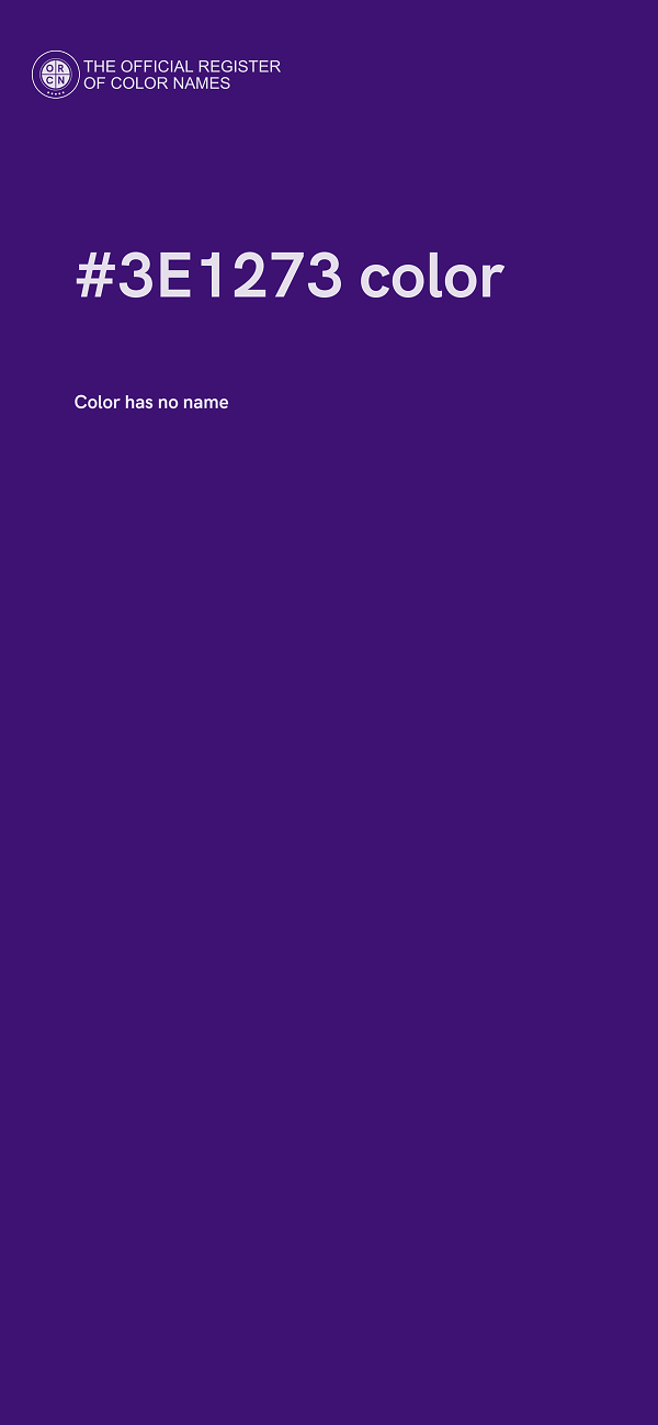 #3E1273 color image