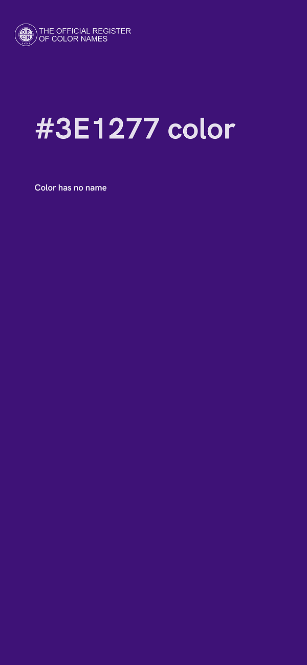 #3E1277 color image