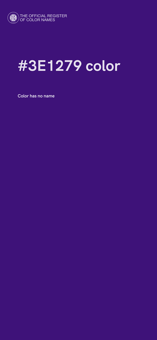 #3E1279 color image