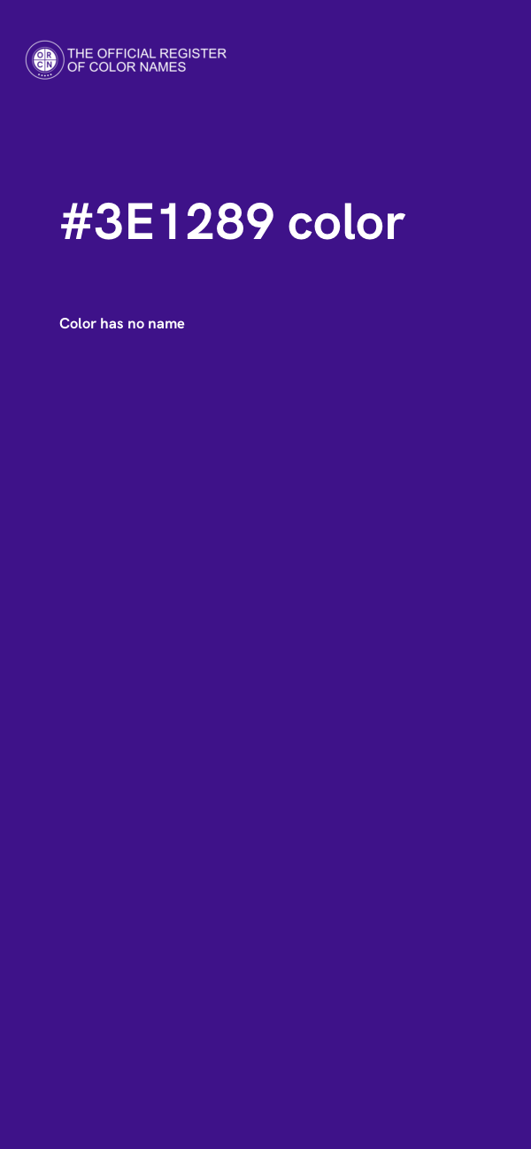 #3E1289 color image