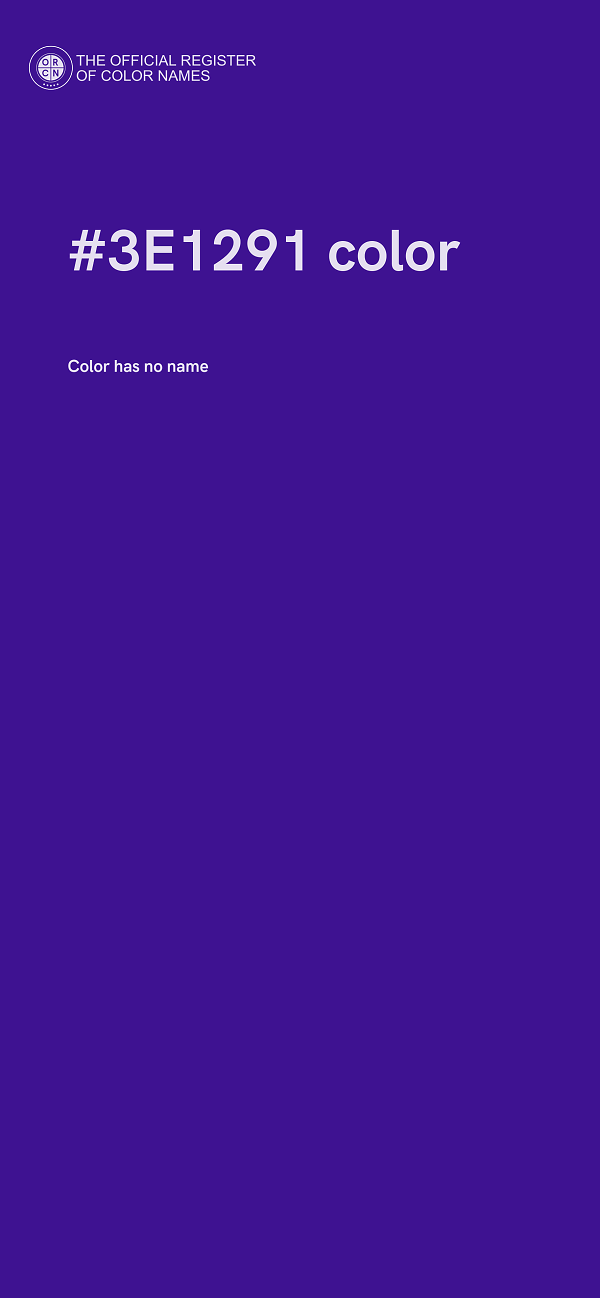 #3E1291 color image