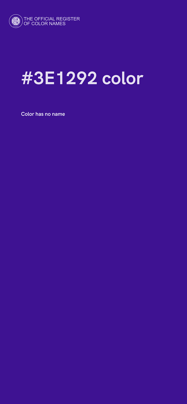 #3E1292 color image