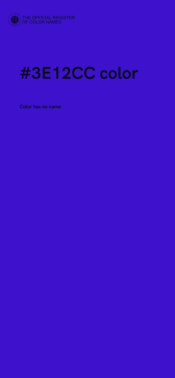 #3E12CC color image