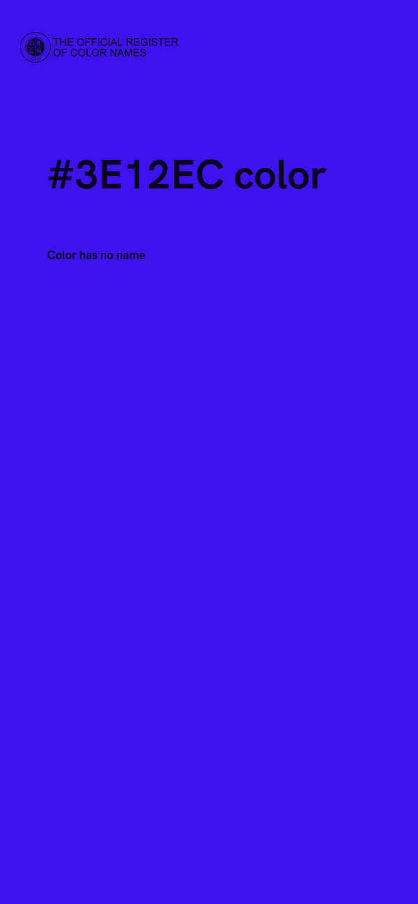 #3E12EC color image