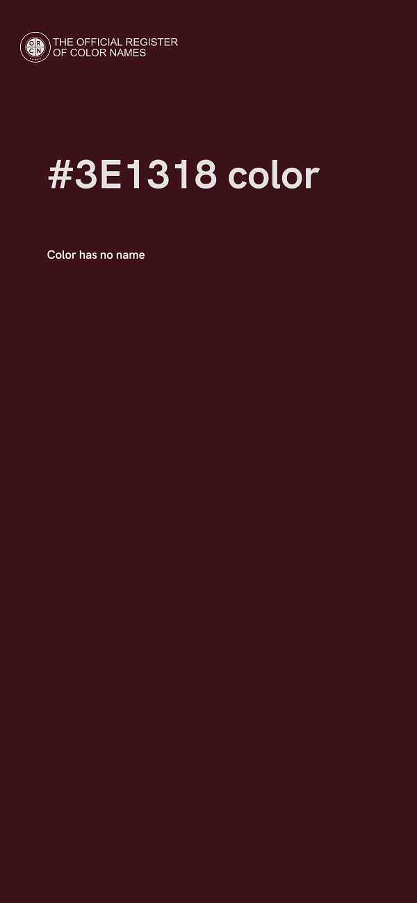 #3E1318 color image