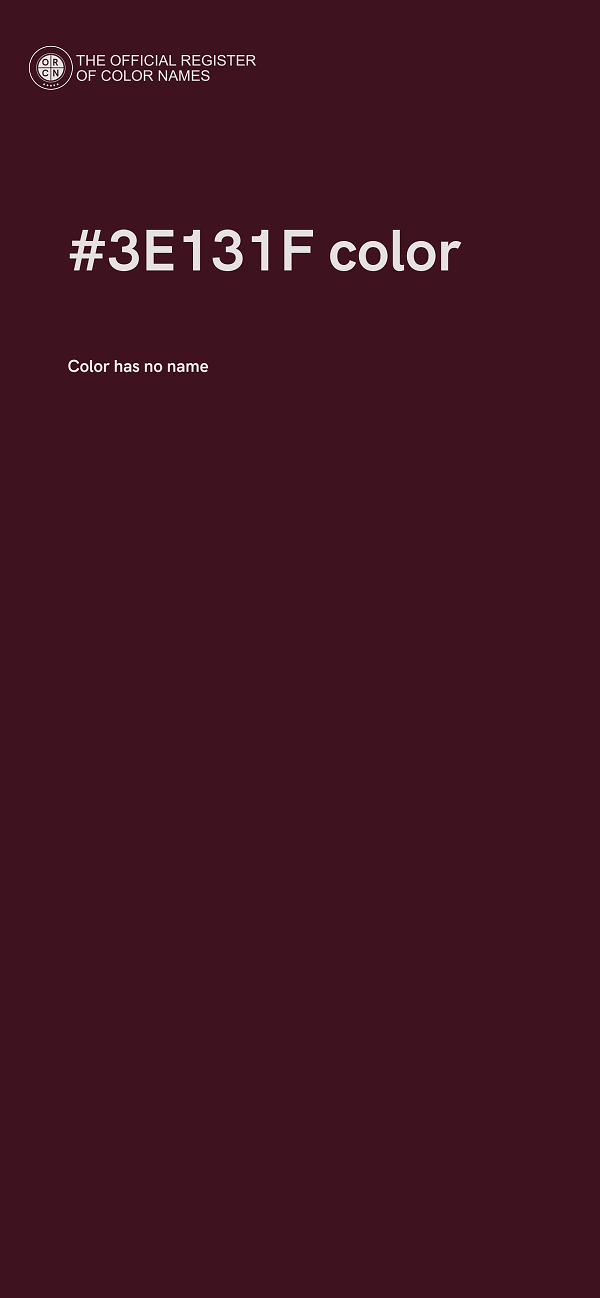 #3E131F color image