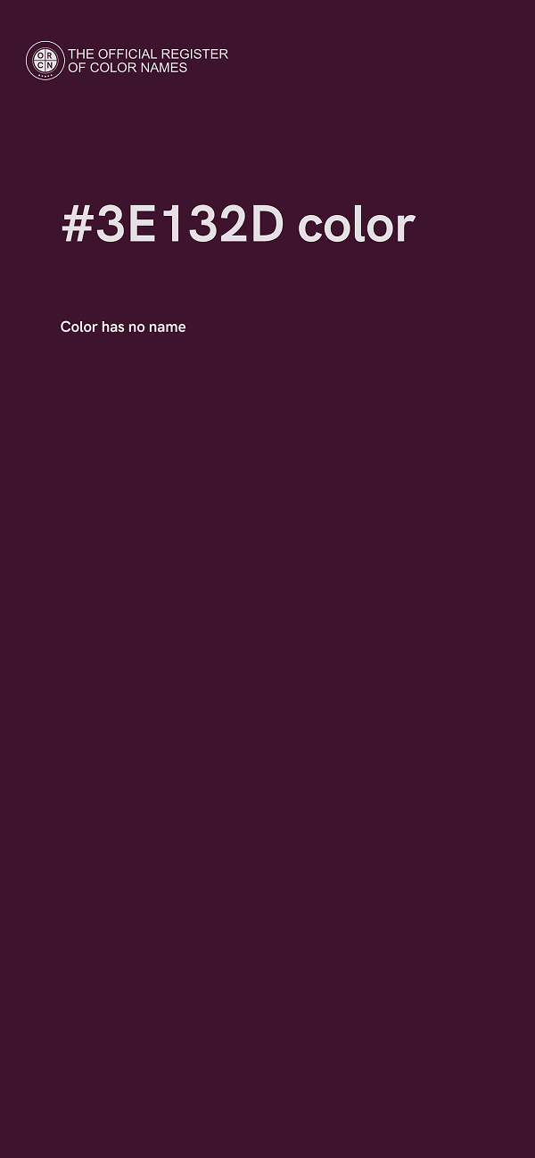 #3E132D color image