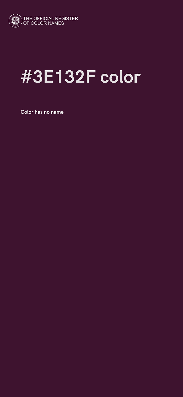 #3E132F color image