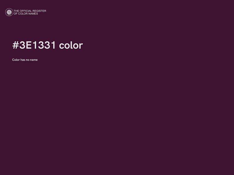 #3E1331 color image