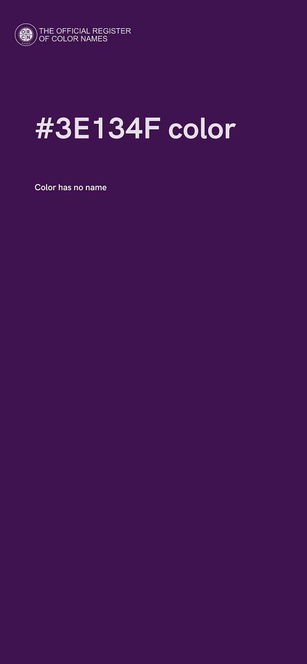 #3E134F color image