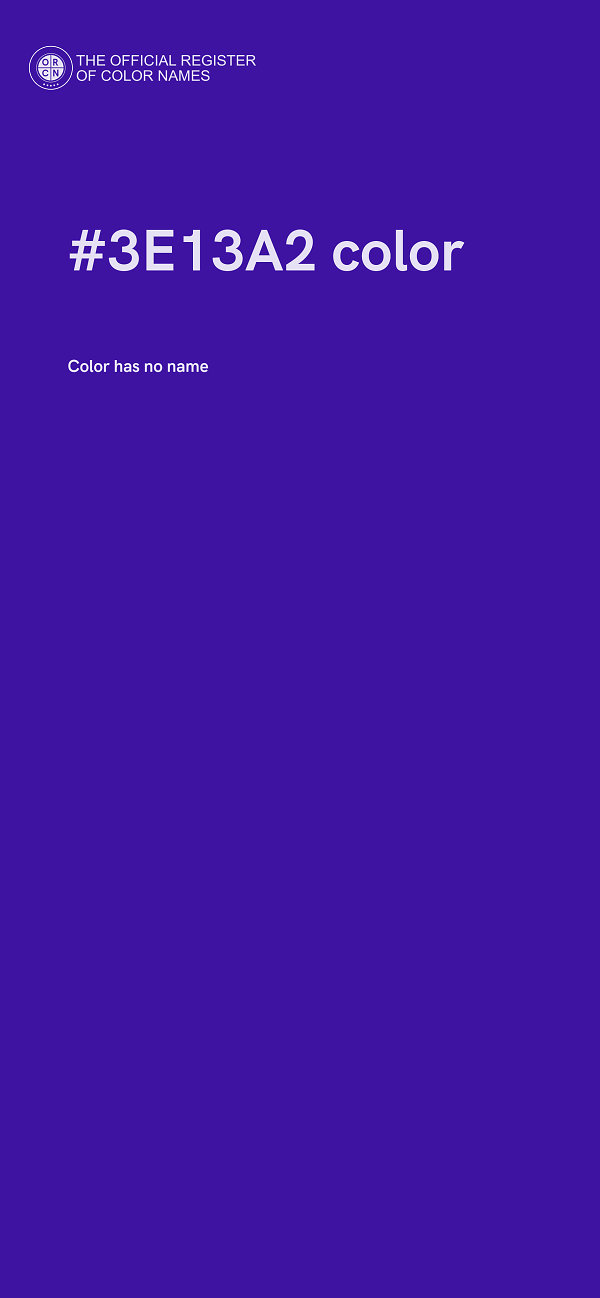 #3E13A2 color image