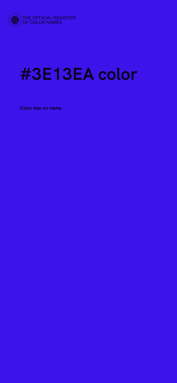 #3E13EA color image