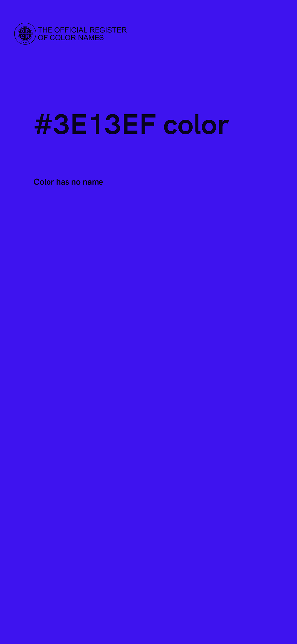 #3E13EF color image