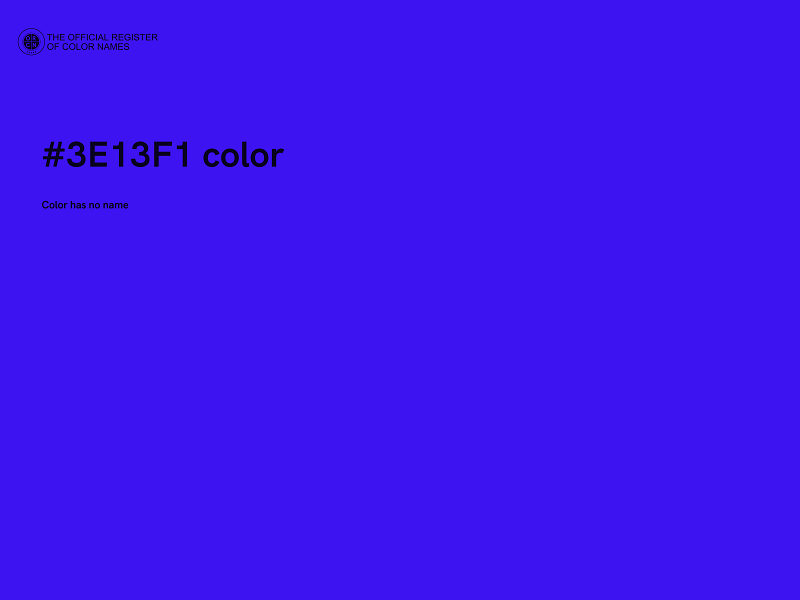 #3E13F1 color image