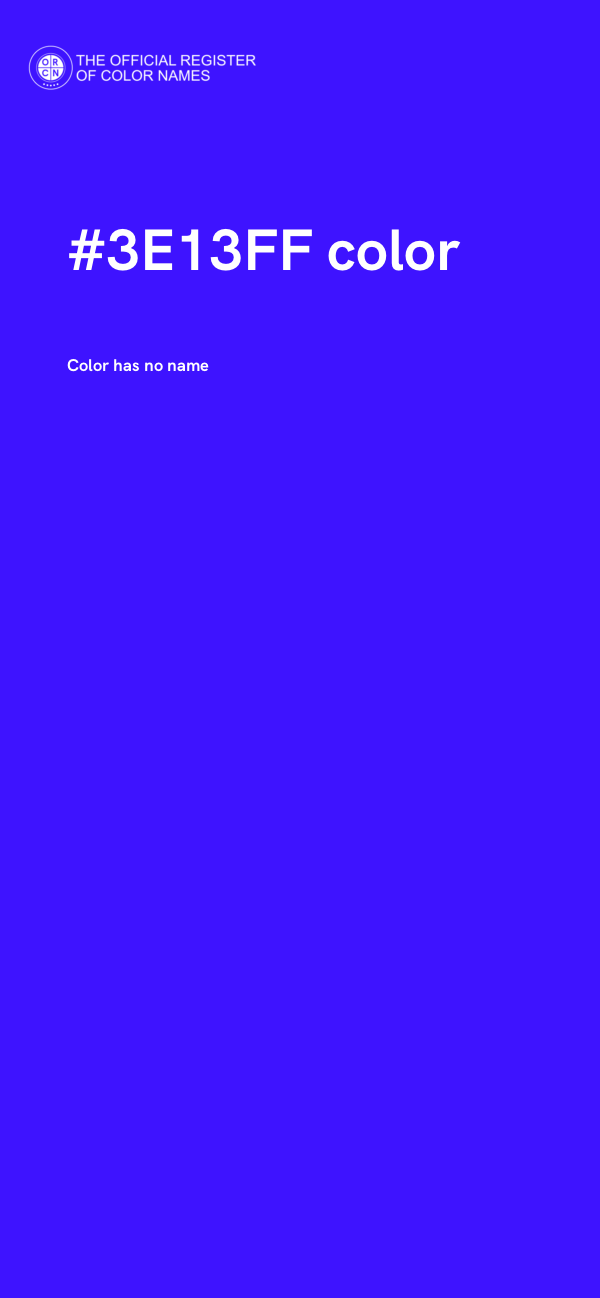 #3E13FF color image