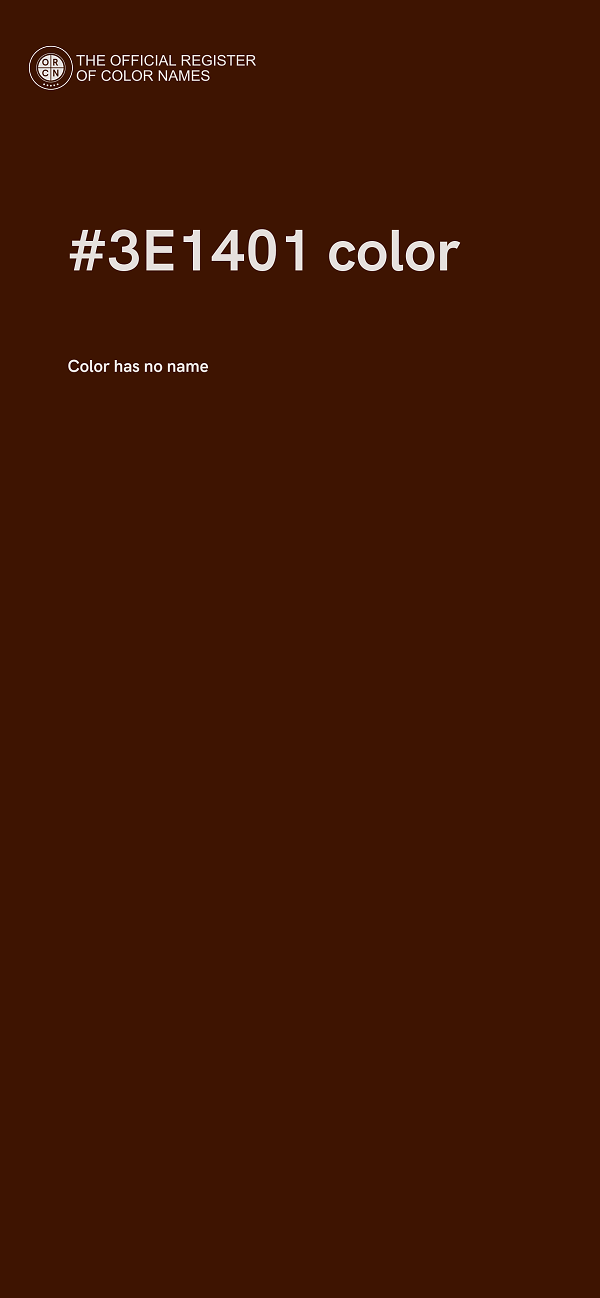 #3E1401 color image