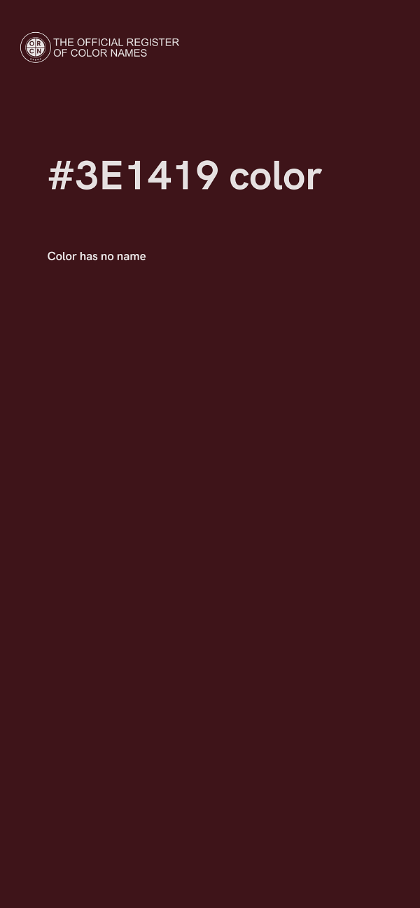 #3E1419 color image