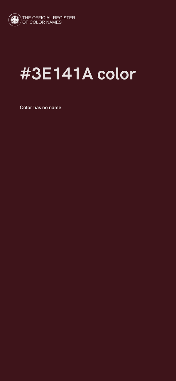 #3E141A color image
