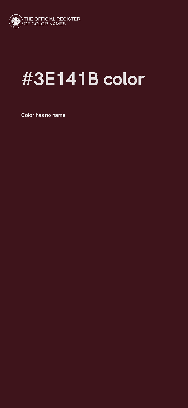 #3E141B color image
