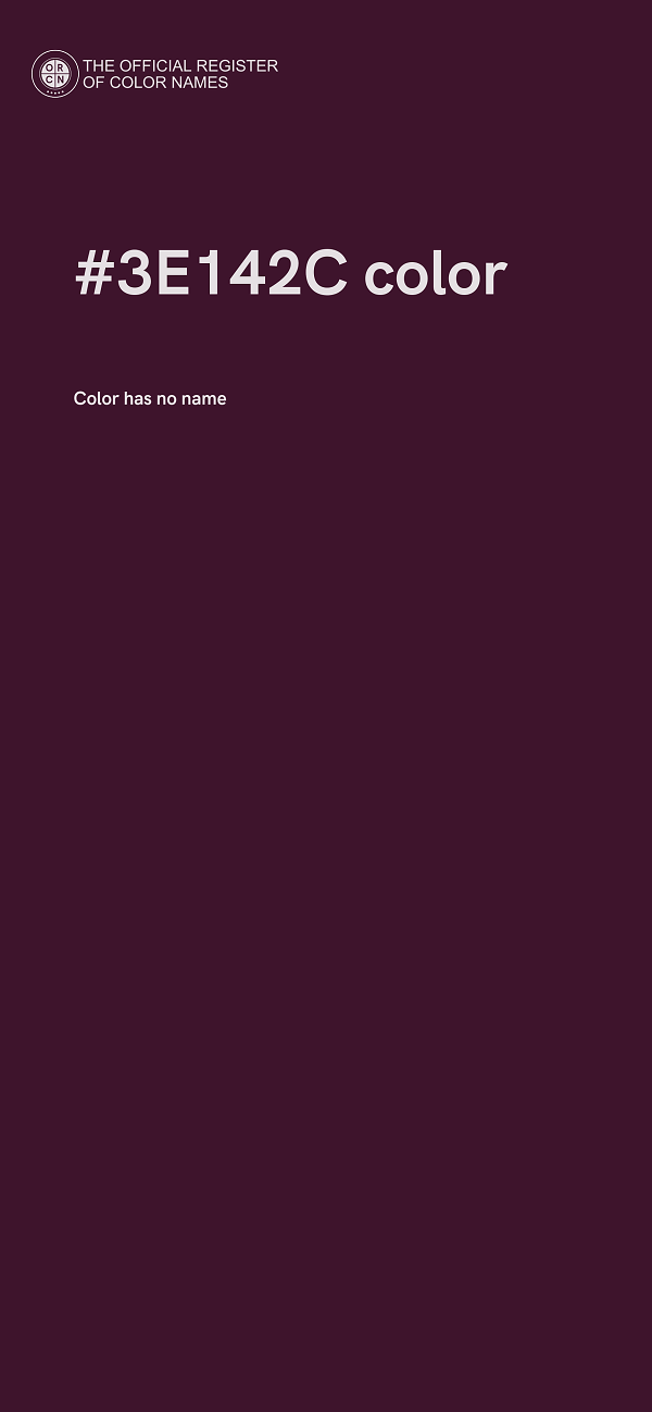 #3E142C color image