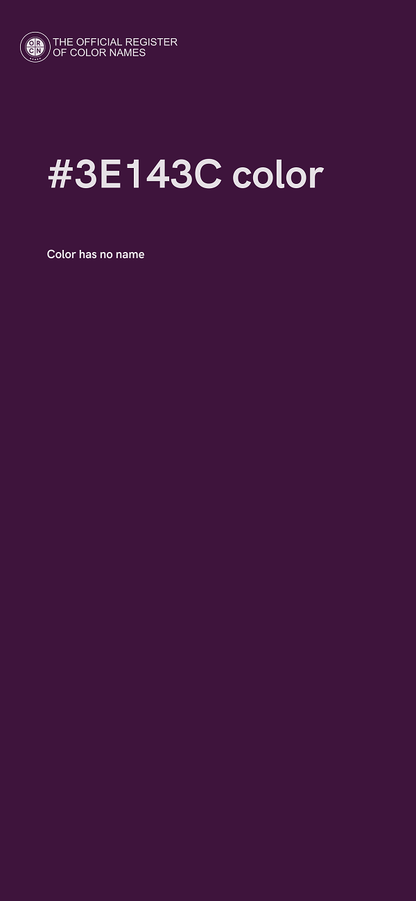 #3E143C color image