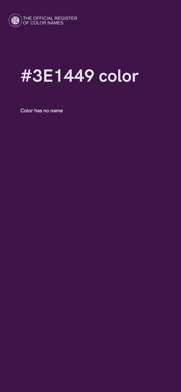 #3E1449 color image